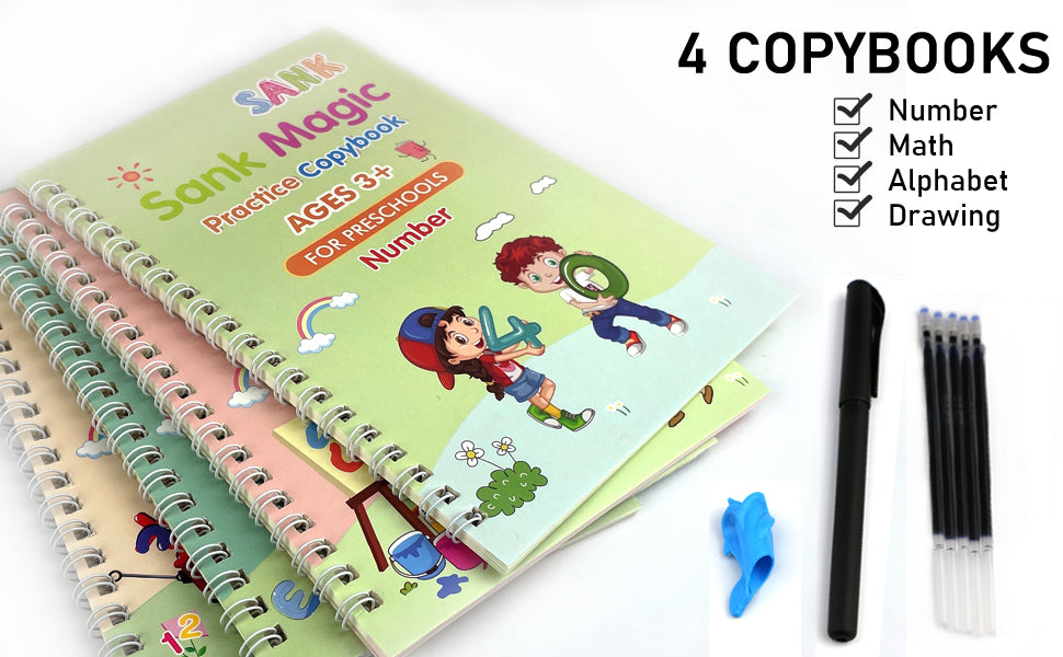 Handwriting Aid Magic Practice Copybook for Kids